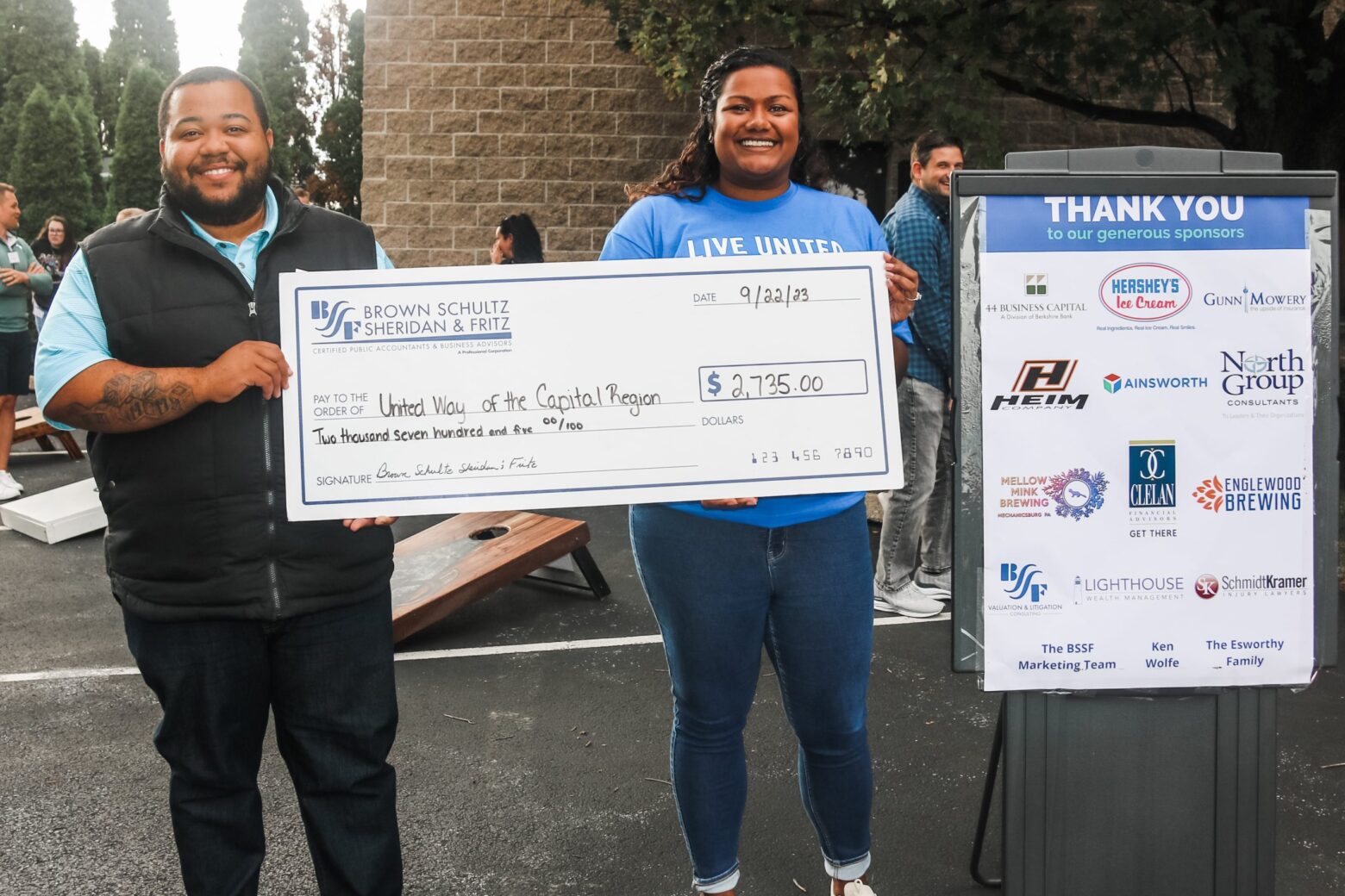 Brown Plus Raises $3,000 to Benefit the United Way of the Capital ...